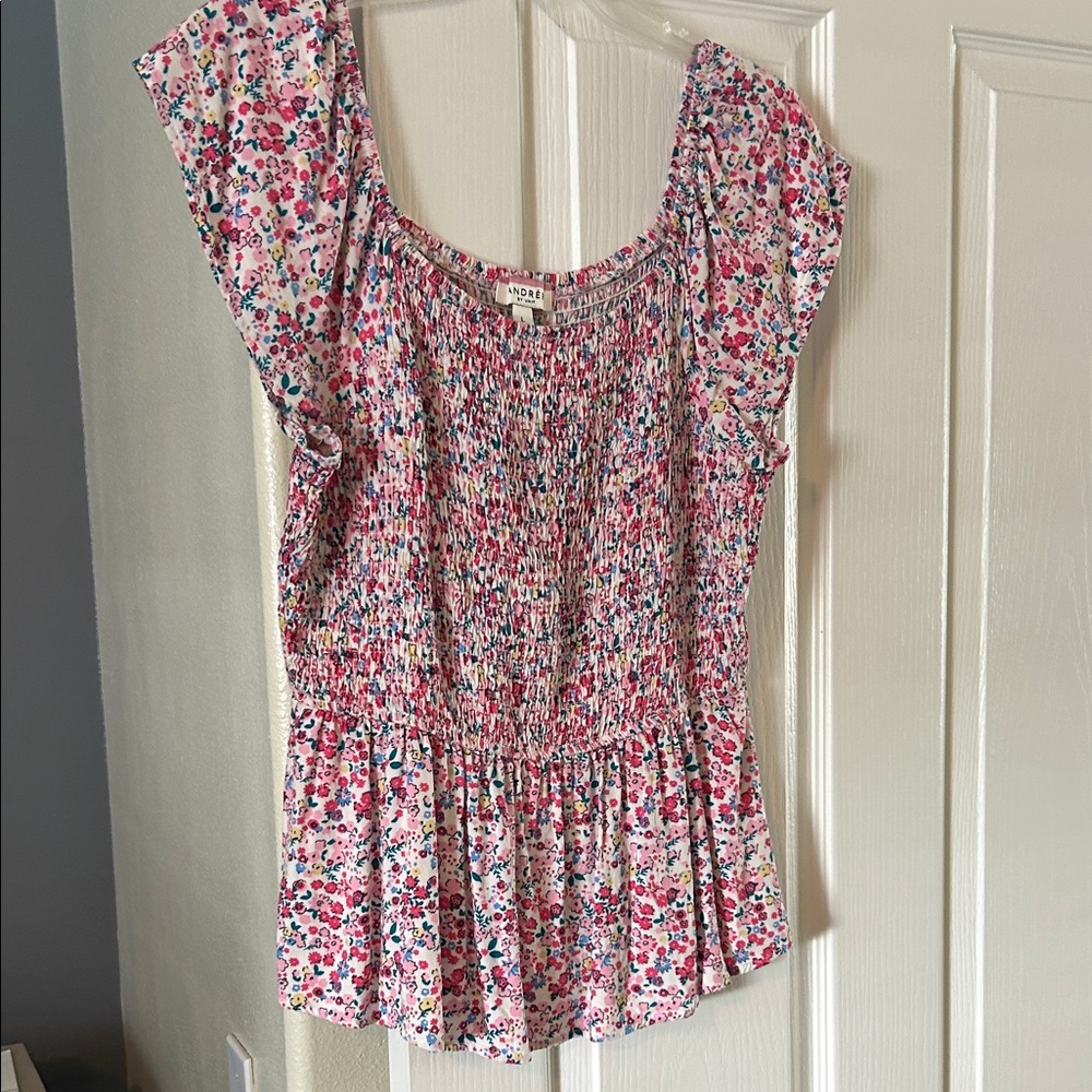 LOFT Multicolor Floral Blouse